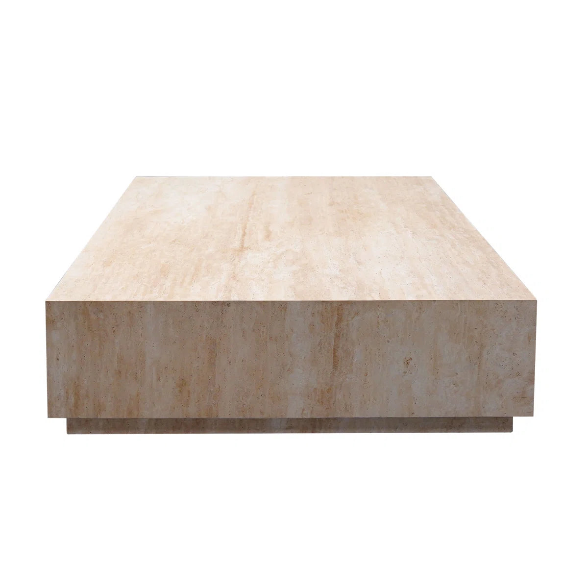 Travertine coffee table (alike marble)