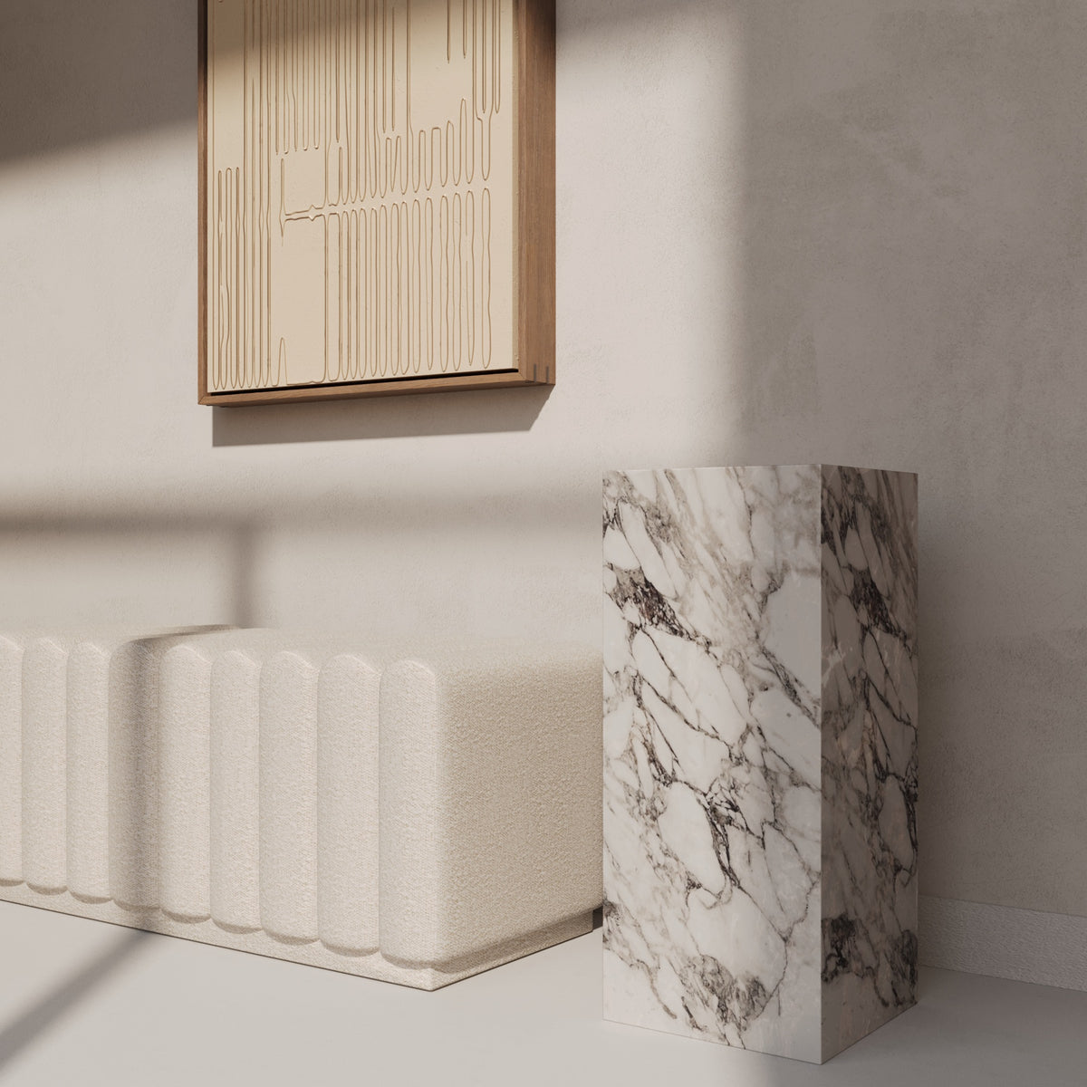 ARABESCATO MARBLE PEDESTALS