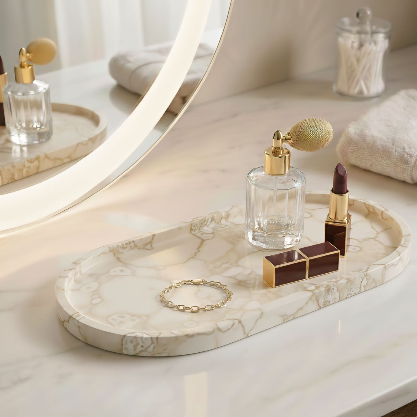 Breccia Daino Marble Tray | Timeless Earthy Sophistication