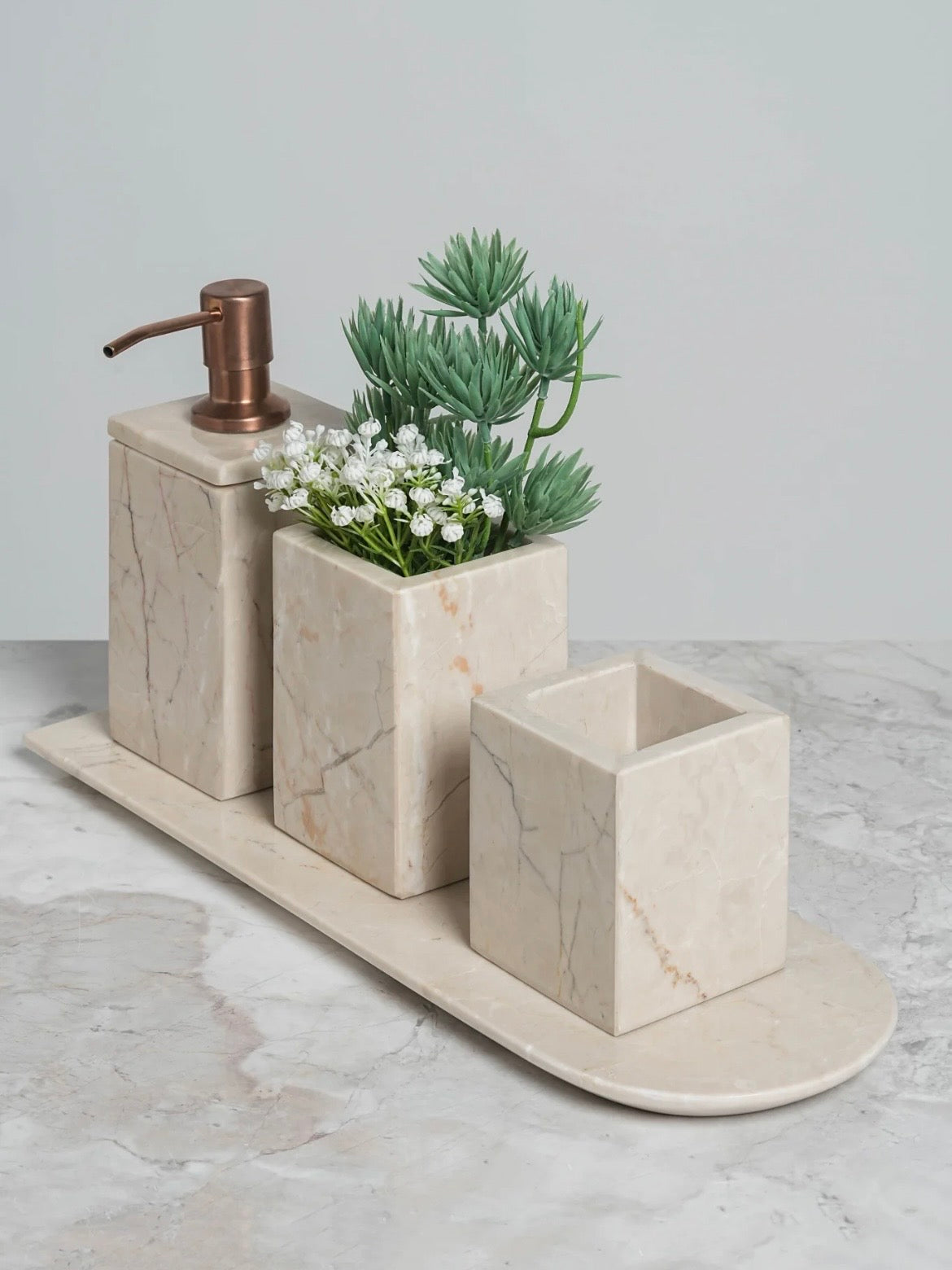 Marble vanity set