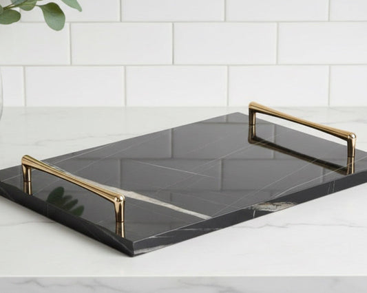 Black tray gold handles (3 sizes available)