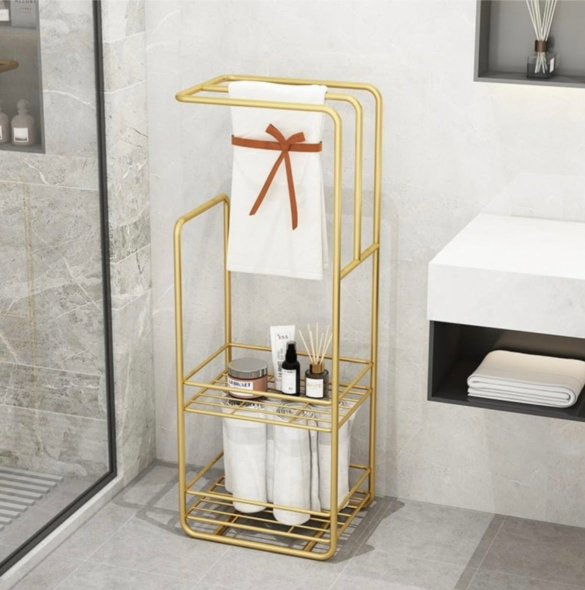 Luxury Towel & Accessories Rack