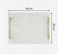 White tray gold handles (3 sizes available)