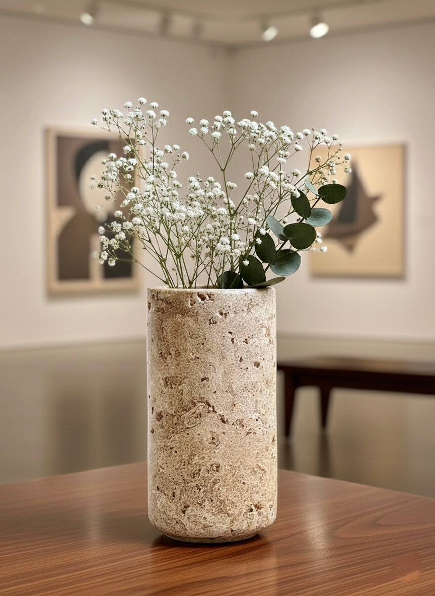 Travertine Vase
