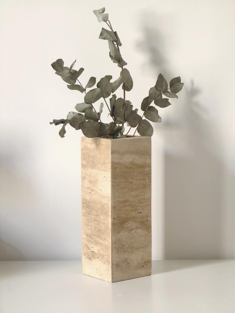 Travertine vase