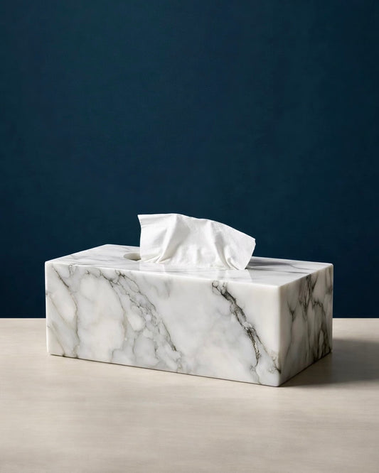 Marble Tissue Box - Calcatta
