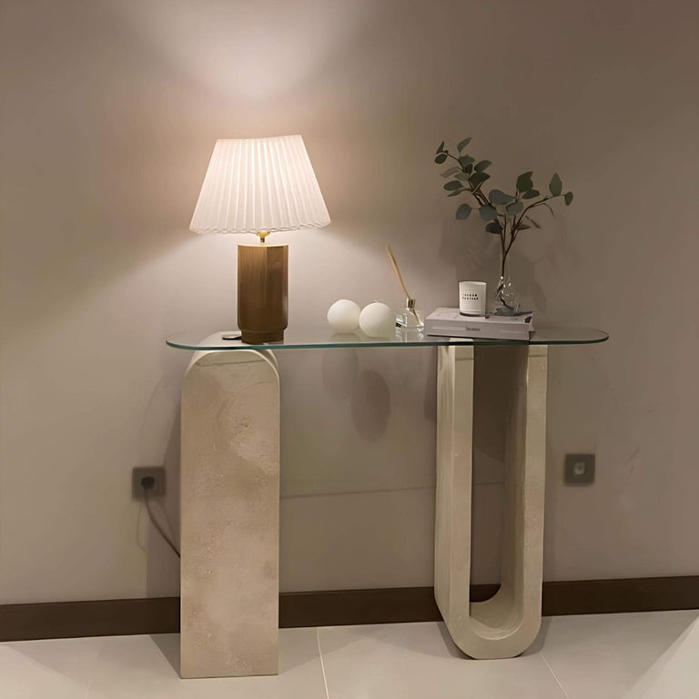 Travertine Console