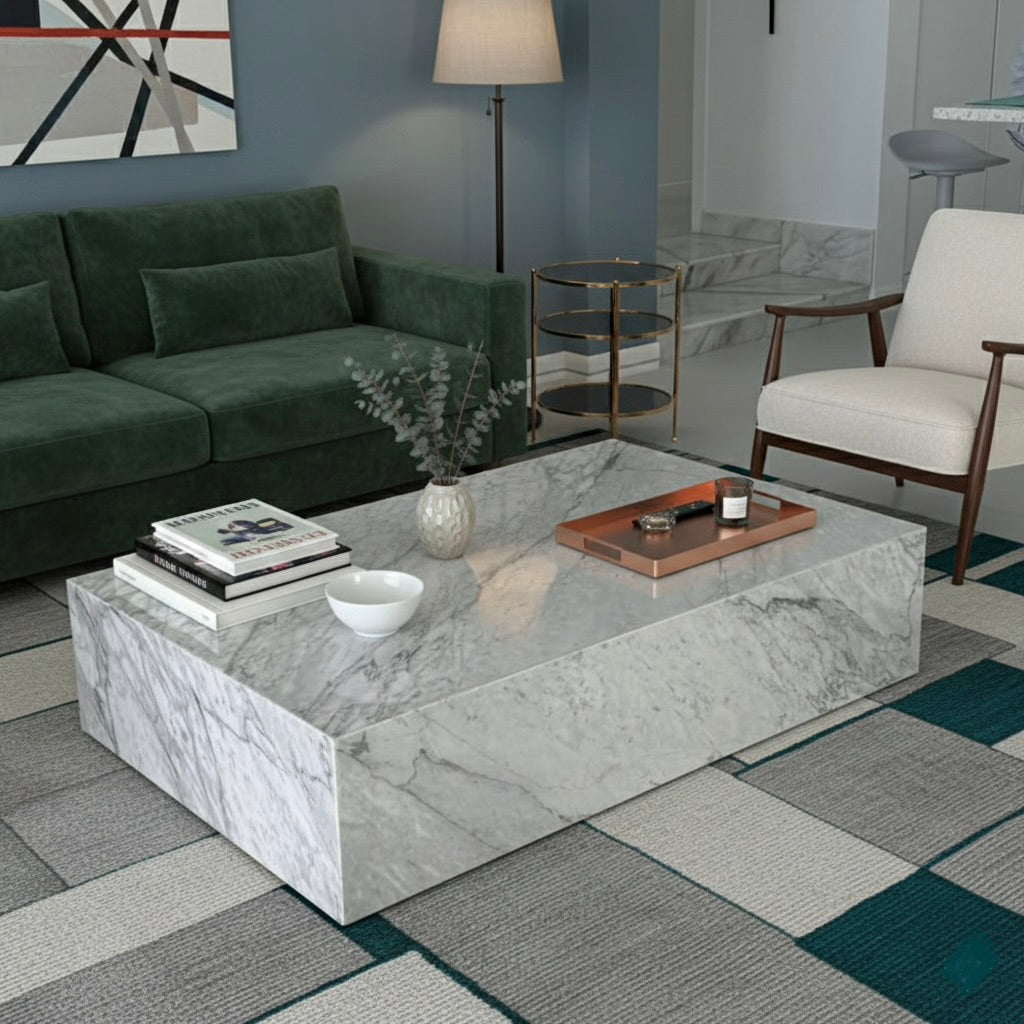 Coffee Table - Carrara Marble