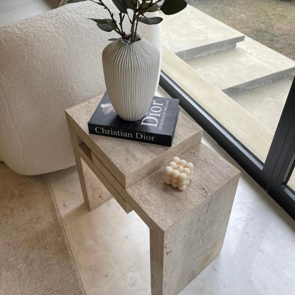 Travertine Coffee table