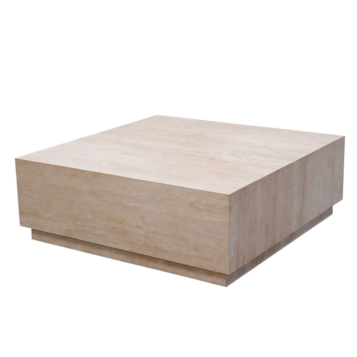 Travertine coffee table (alike marble)