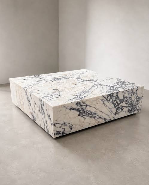 Calacatta viola Rectangular Marble Coffee Table