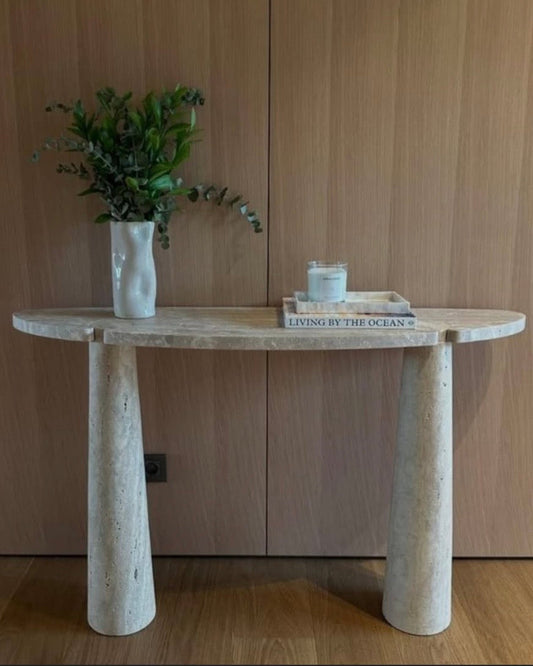 Travertine Console