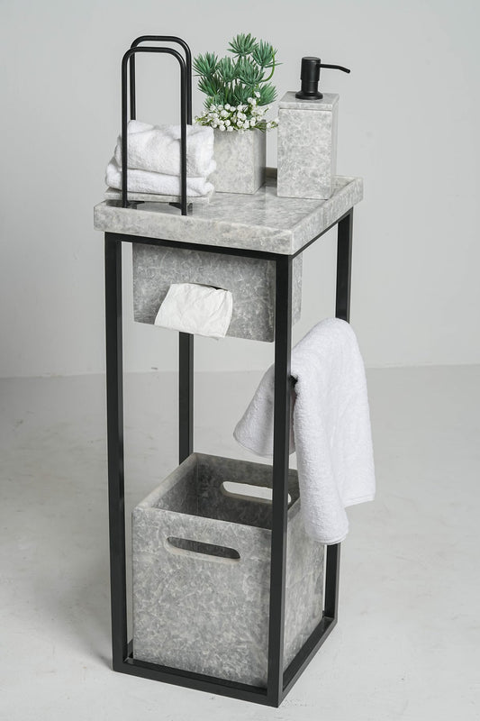 Imperial Tundra Grey  Marble Bath Set