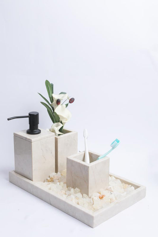 Marble Bathroom Set | 4-Piece Vanity