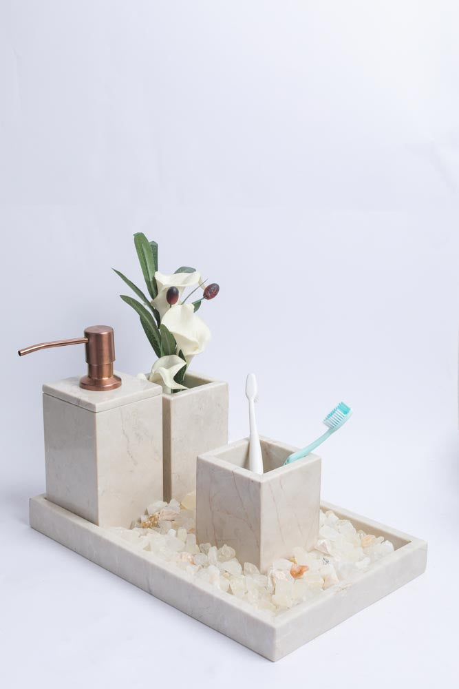 Marble Bathroom Set | 4-Piece Vanity