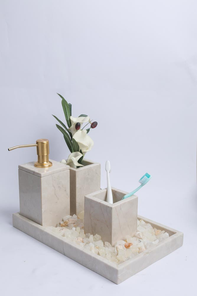Marble Bathroom Set | 4-Piece Vanity