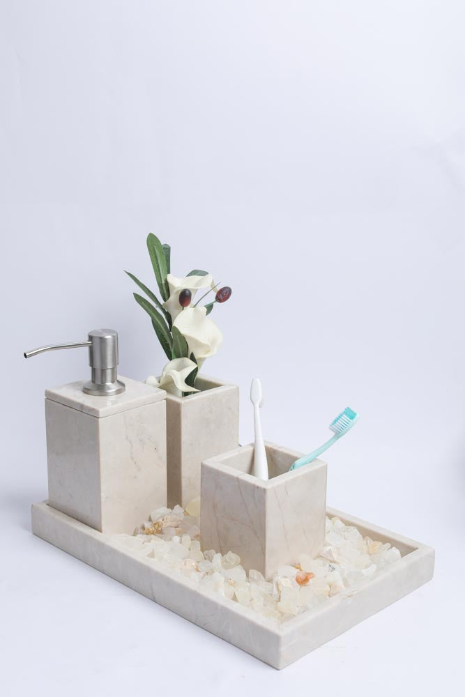 Marble Bathroom Set | 4-Piece Vanity