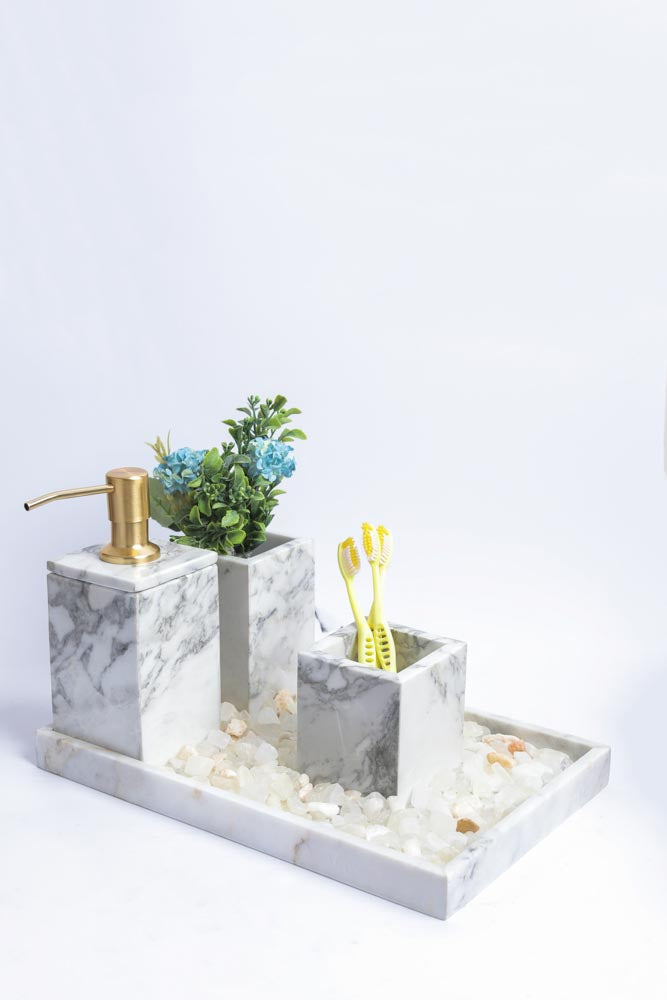 Marble Bathroom Set | 4-Piece Vanity