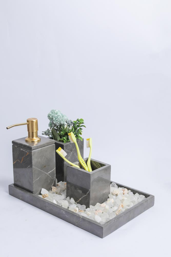 Marble Bathroom Set | 4-Piece Vanity