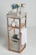 Grand Imperial Tundra Grey  Marble Bath Set