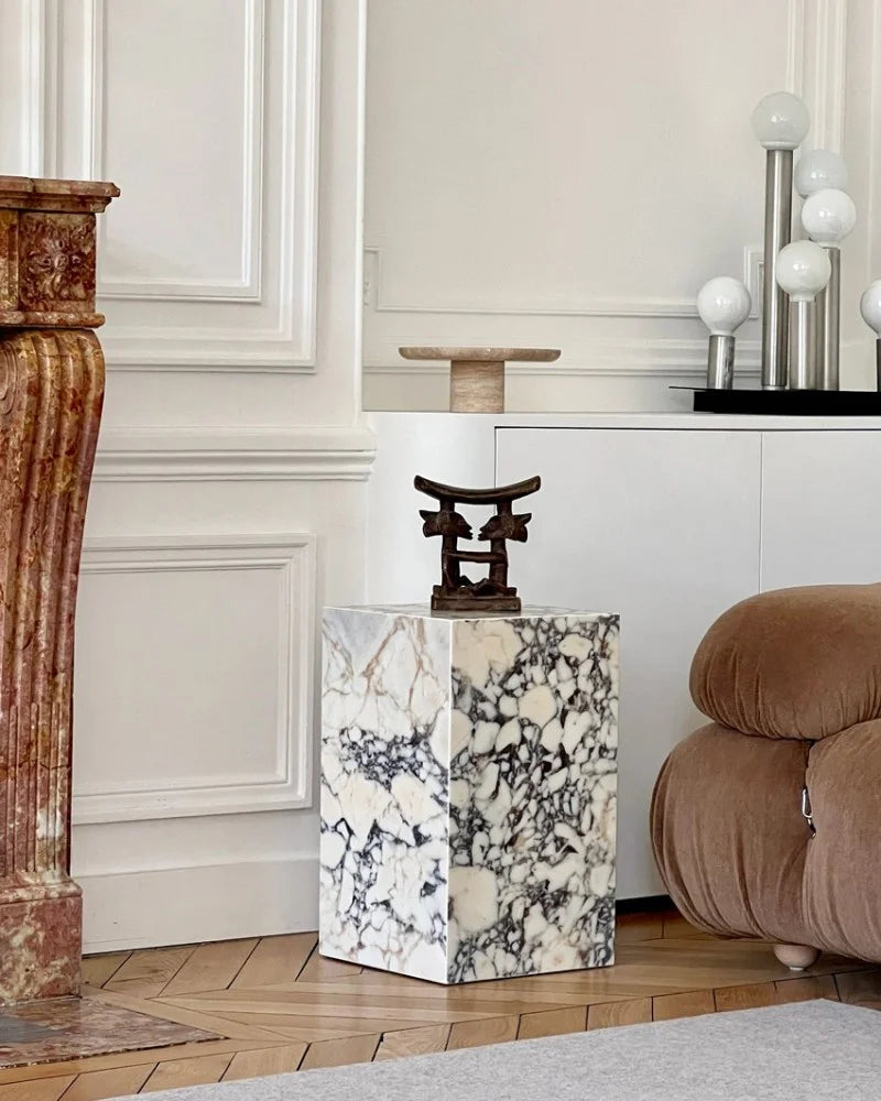 Natural Marble Pedestal( available in 3 sizes )