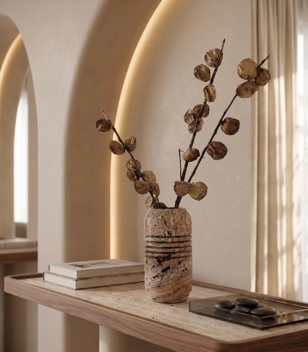 Luxury Travertine Vase