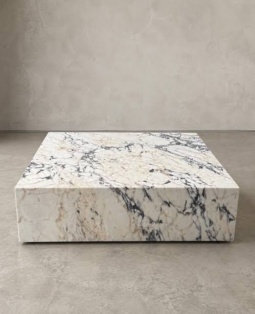 Calacatta viola Rectangular Marble Coffee Table