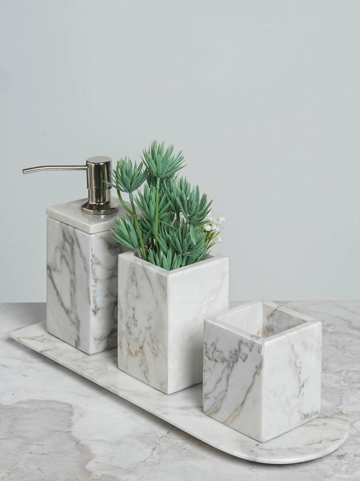 Marble vanity set