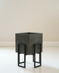 Black Stand Charcoal plant pot (2 sizes Available)