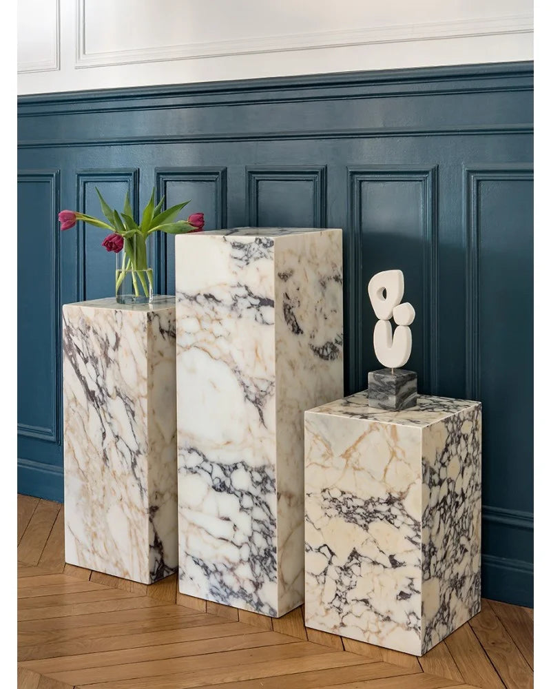 Natural Marble Pedestal( available in 3 sizes )