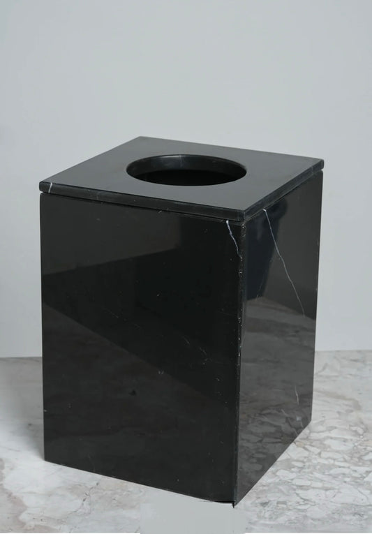 Marble basket with cover