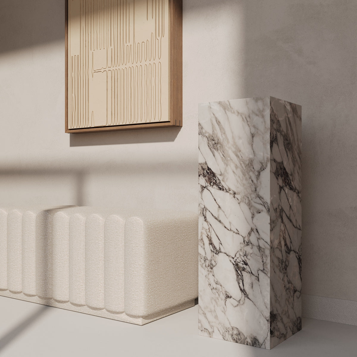 ARABESCATO MARBLE PEDESTALS