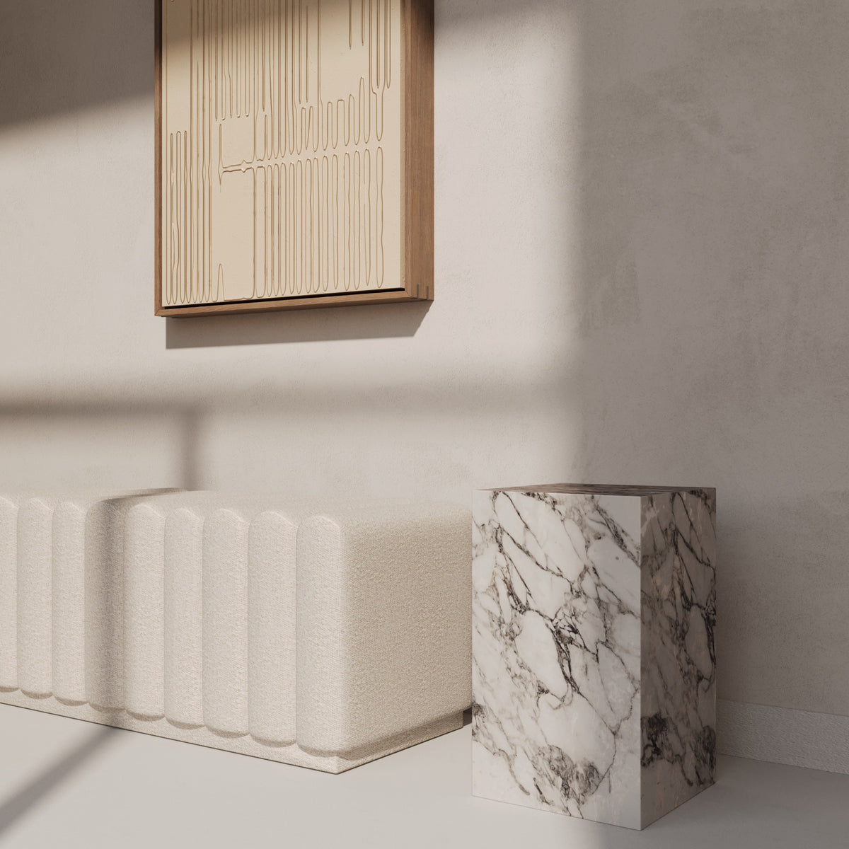 ARABESCATO MARBLE PEDESTALS