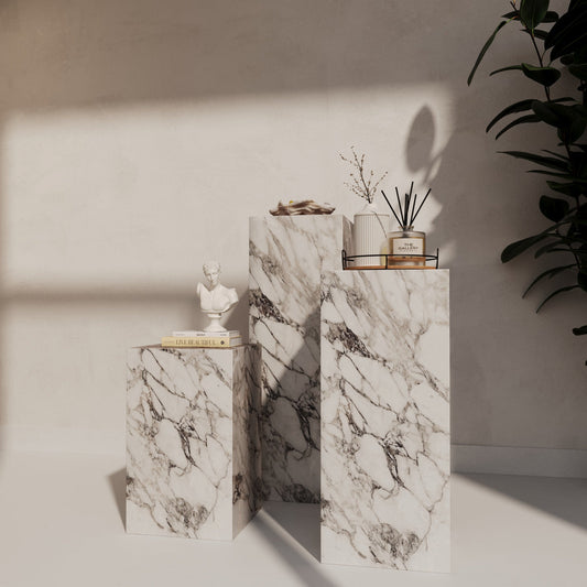 ARABESCATO MARBLE PEDESTALS