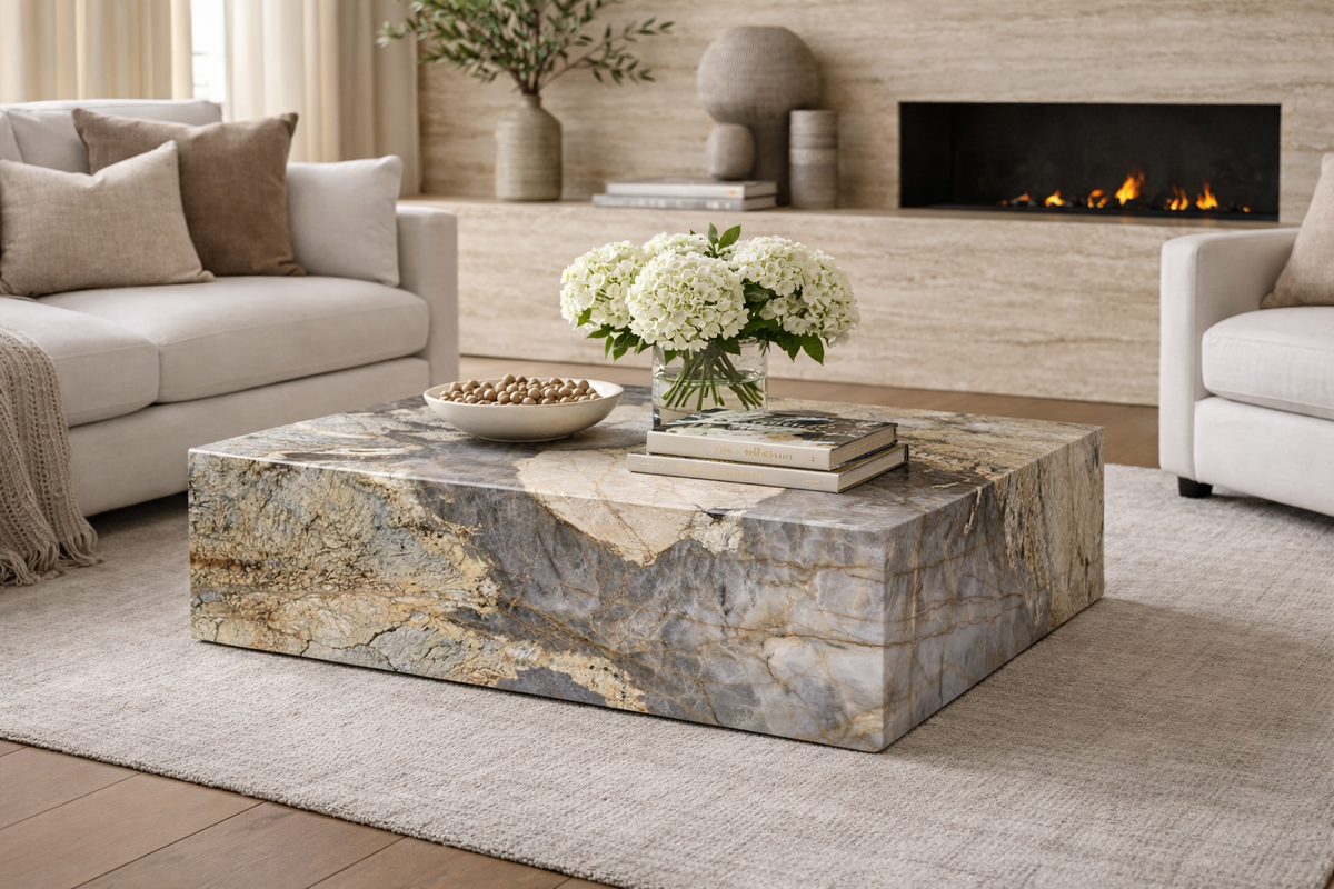 PATAGONIA Rectangular Quartzite Coffee Table