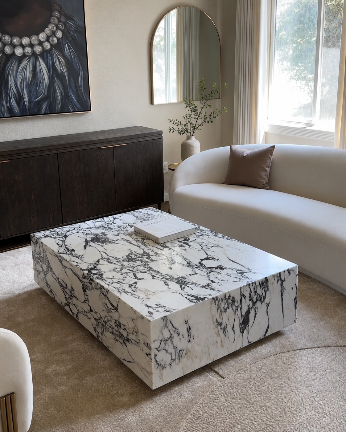 Calacatta viola Marble Coffee Table