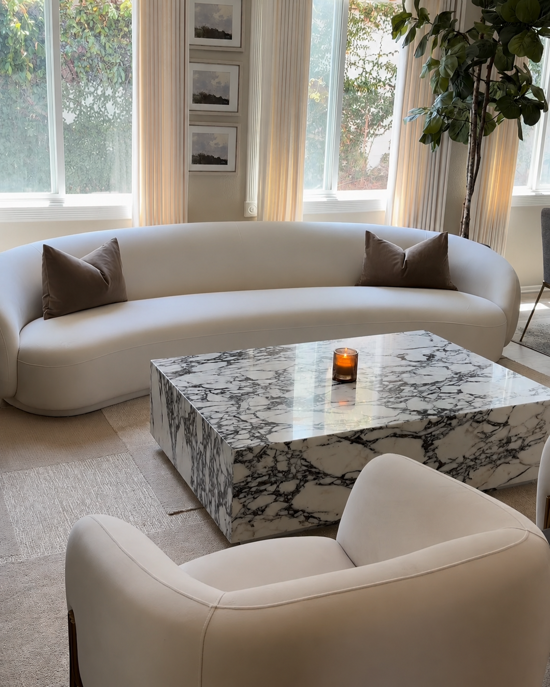 Calacatta viola Marble Coffee Table