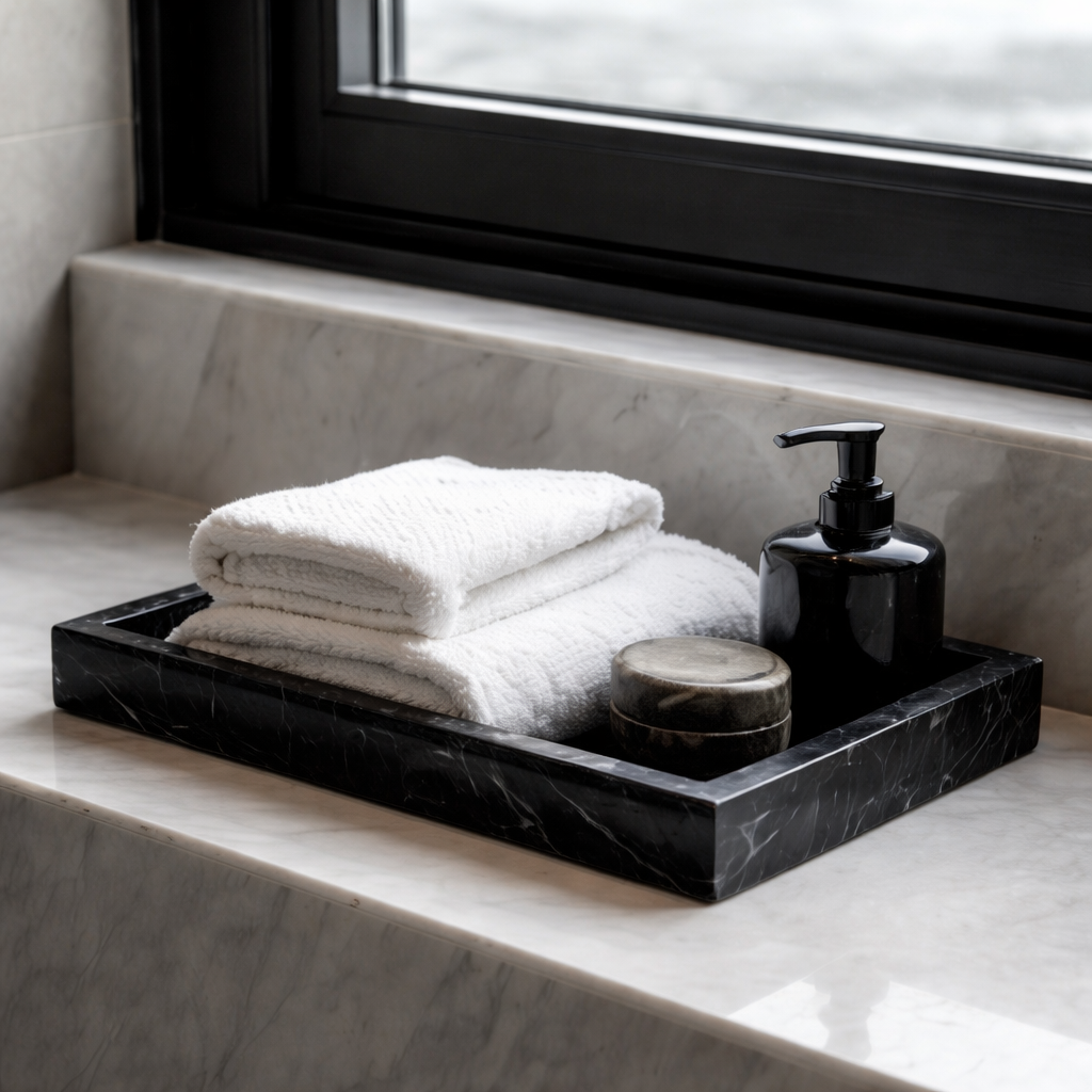 Nero Marquina tray