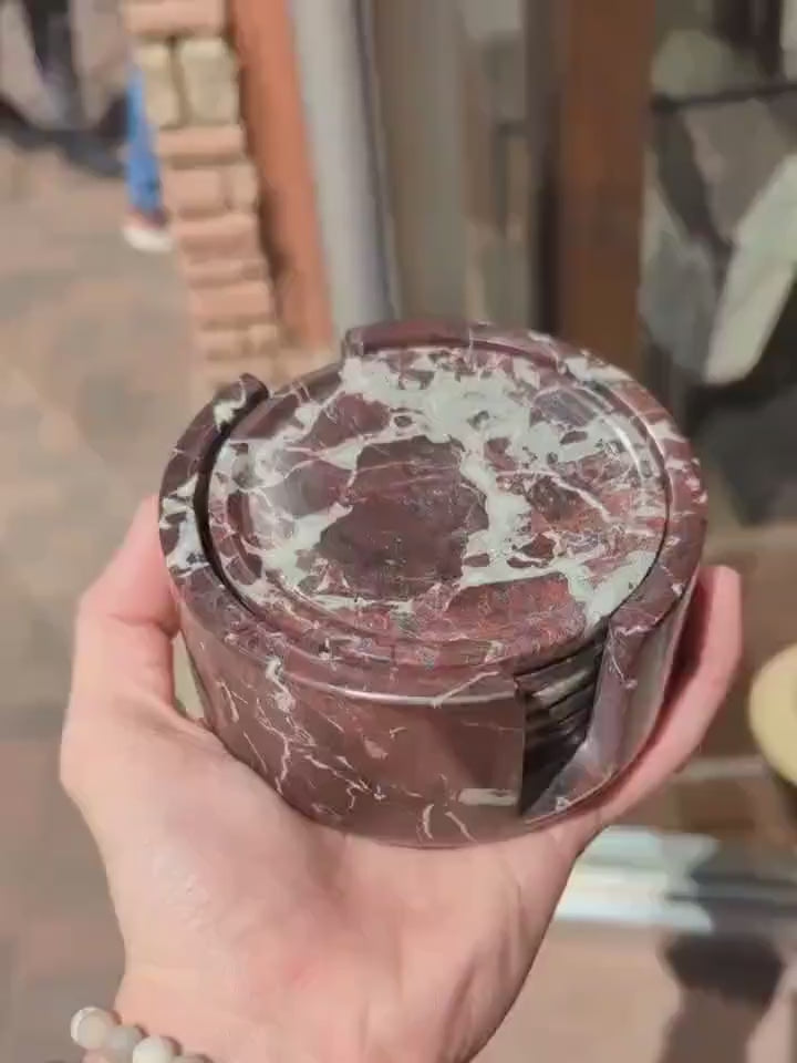Red Onyx Marble Coaster