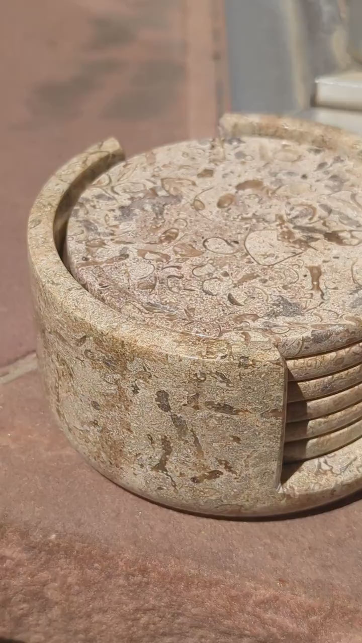Fossil Marble Coaster
