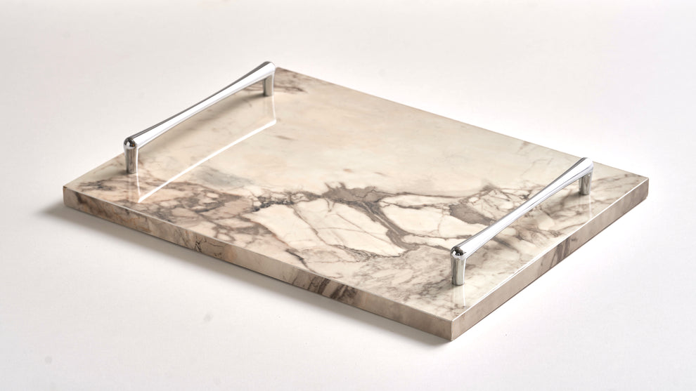Alike Marble Elegance Serving Tray Set – 3 Pieces of Luxury Faux Marble