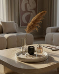White Marble Circular Tray