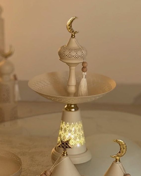 Ramadan Luxury Hospitality Set – Illuminated Serving Stands & Decor