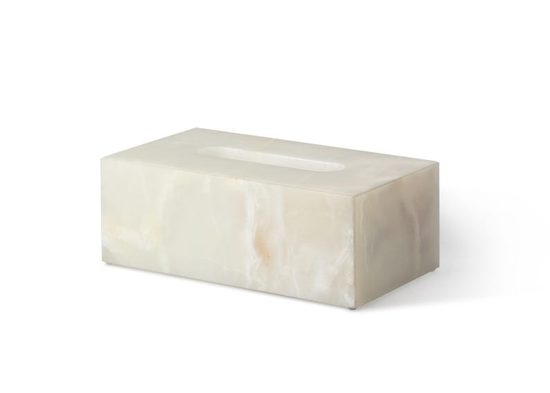 Premium Natural Marble Tissue Box [Multi-Stone Exclusive Collection]