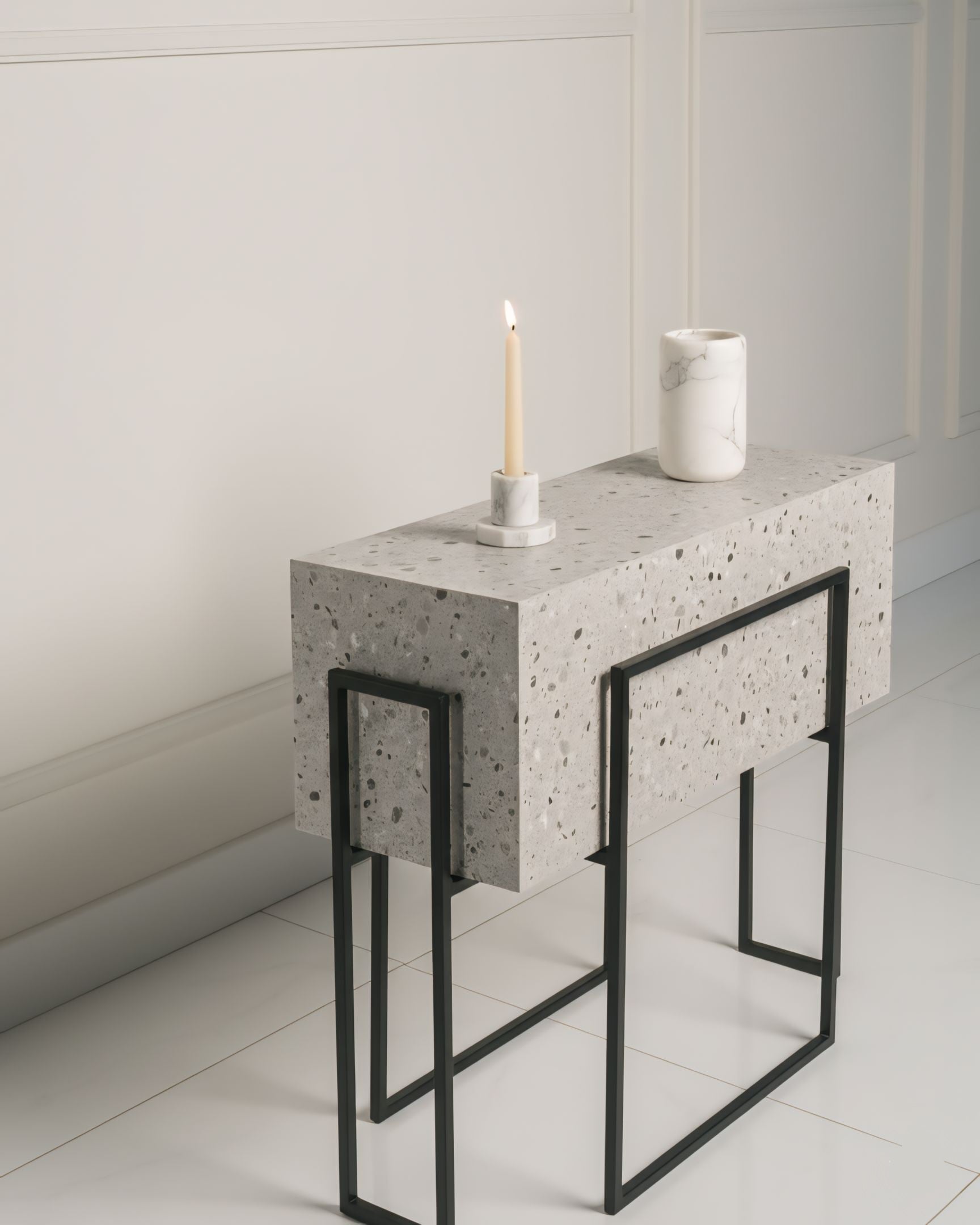Grey stone 80cm pot or table