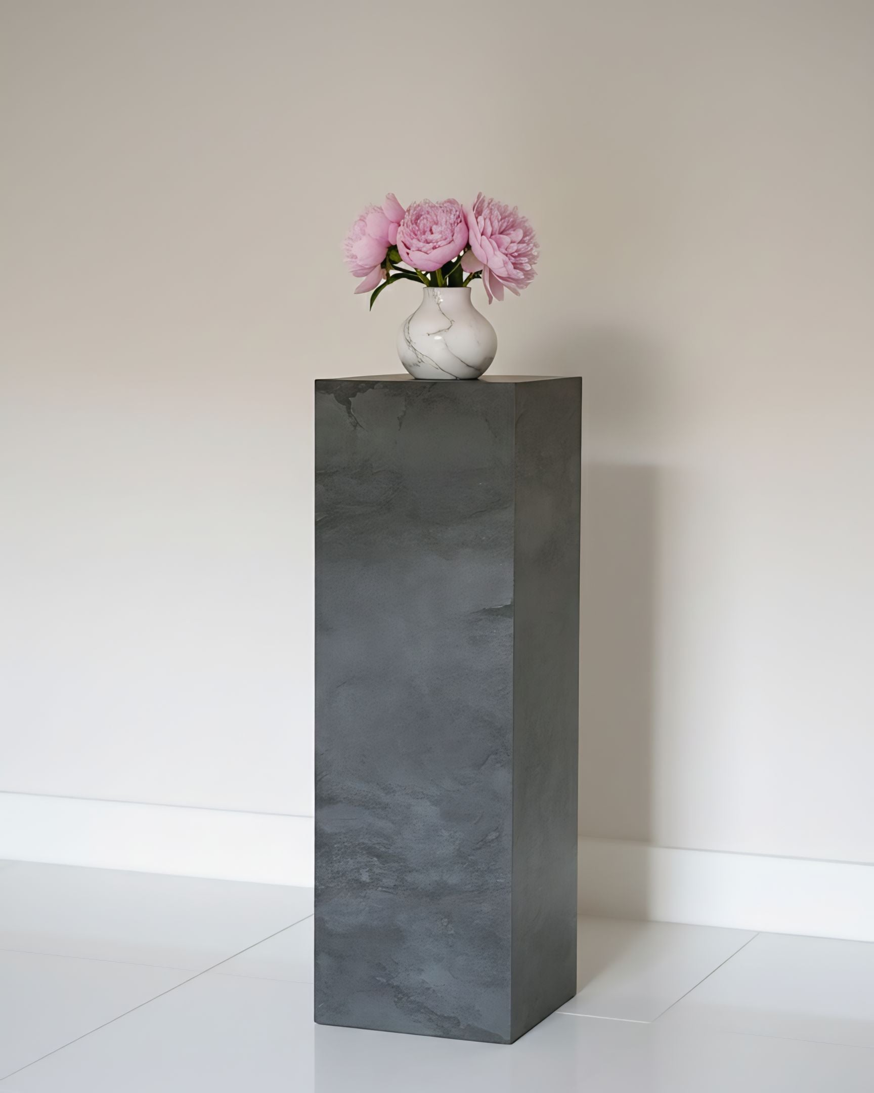 Charcoal black Pedestal ( available 3 sizes)