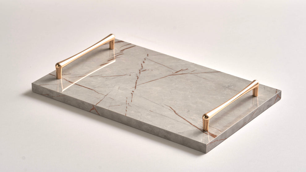 Alike Marble Elegance Serving Tray Set – 3 Pieces of Luxury Faux Marble