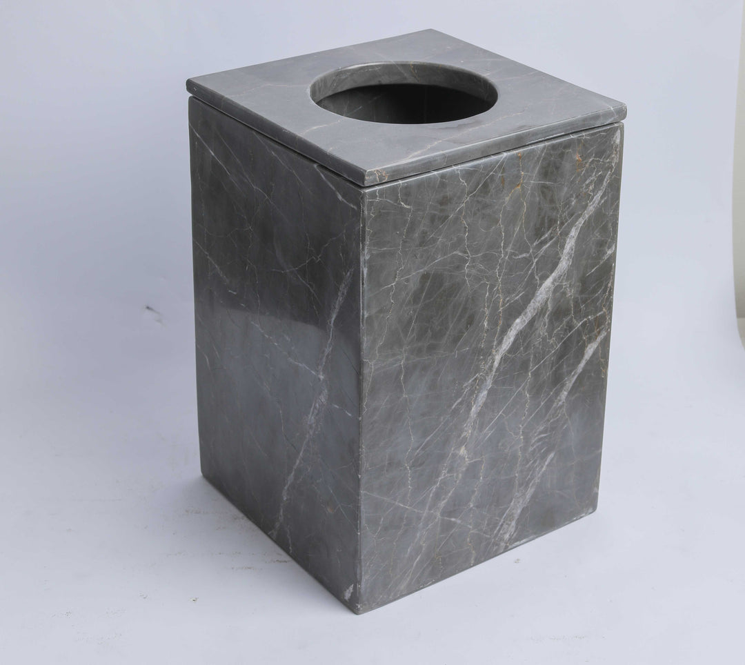 Marble basket with cover