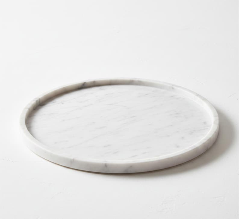 Calacatta Natural Marble Tray – Timeless Luxury(Two Sizes )