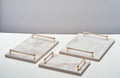 Alike Marble Elegance Serving Tray Set – 3 Pieces of Luxury Faux Marble